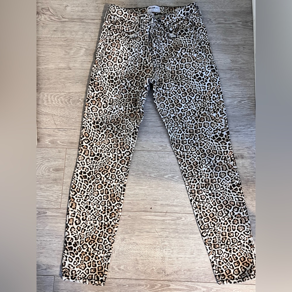 William Rast animal print jeans 29
